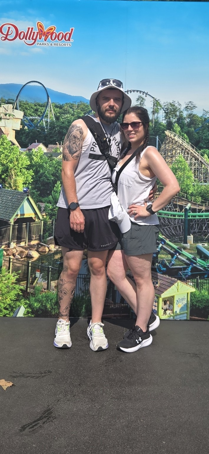 You and me standing together at Dollywood