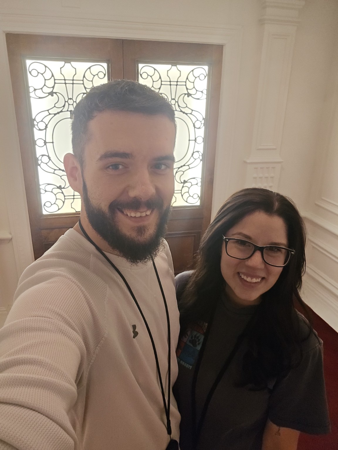 You and me taking a selfie indoors